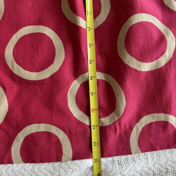 Banana Republic Pink Polka Dot Silk Dress - Size 6P - Picture 3 of 8